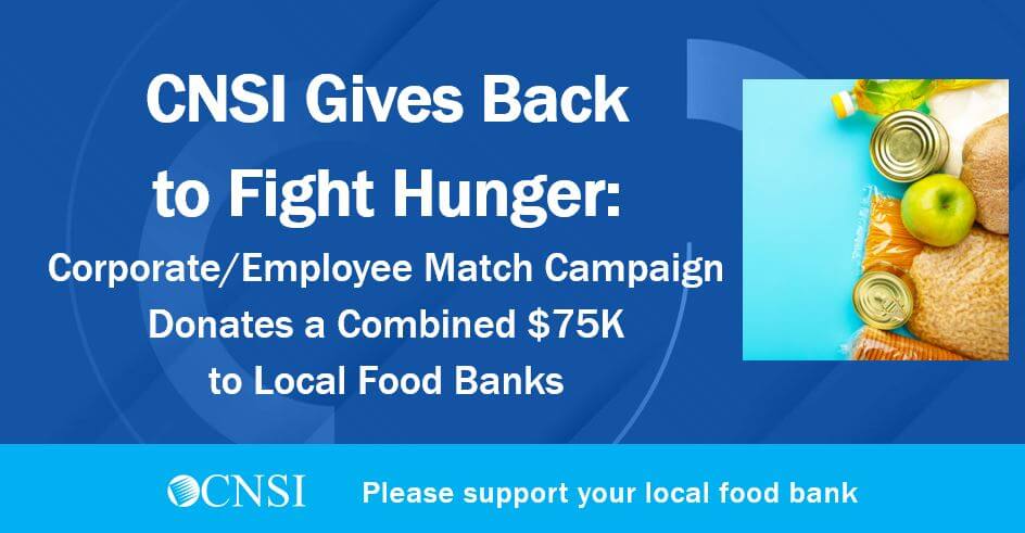 CNSI Gives Back to Stamp Out Hunger